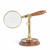 Authentic Models VergrößErungsglas Mit StäNder, Lupe, Holz, Messing, Glas AC099A