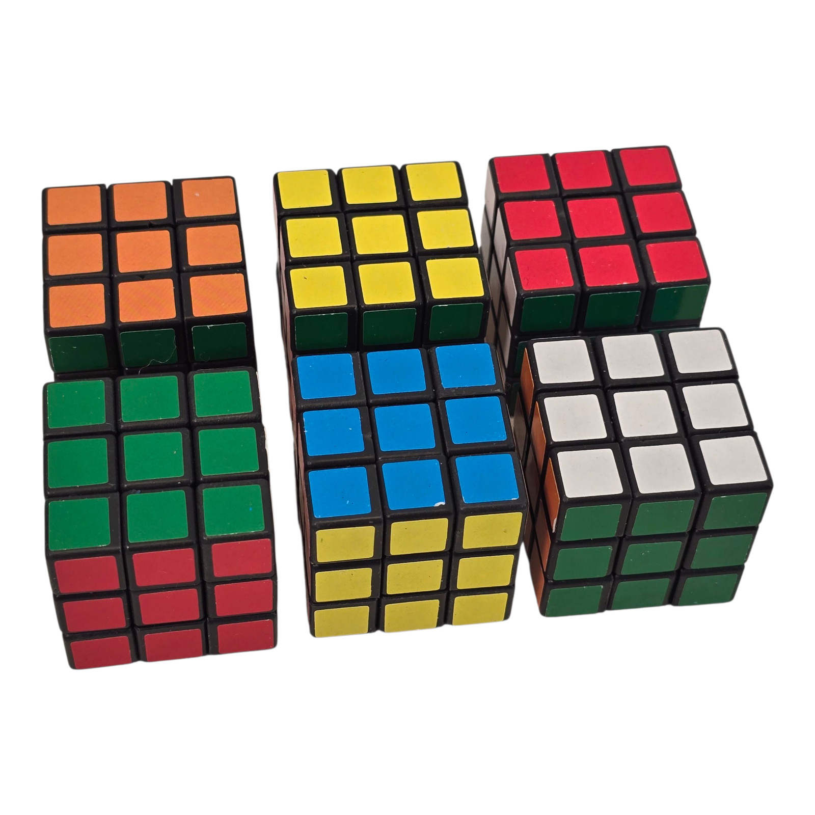 6 Pack Mini Puzzle Cubes Party Favors Rubik&rsquo;s Like Cube Brain Teaser Toy 1-1/8"