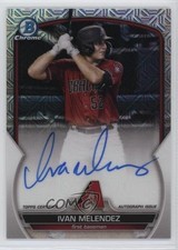 2023 Bowman Chrome Prospect Mega Box Auto Ivan Melendez #BMA-IM Auto 0ww3