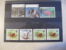 TIMBRES DES SEYCHELLES  3 OBLI. / 4 NEUF**(oiseaux)