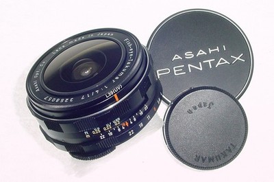 Pentax 17mm F/4 Fish Eye Takumar M42 Screw Mount Manual Focus Lens - Mint