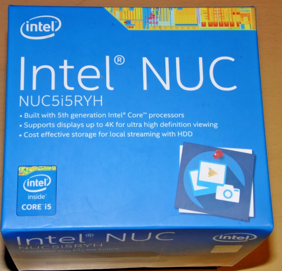 INTEL COMPUTING NUC5i5RYH BAREBONE PC DESKTOP CORE i5 5th GEN 4K WIRELESS BNIB - Image 3 of 4