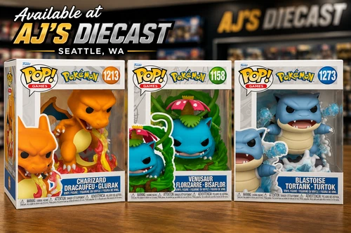 Funko POP - Premium Pokemon - Charizard/ Blastoise/ Venusaur - 3 Figure Lot Set - product listing photo