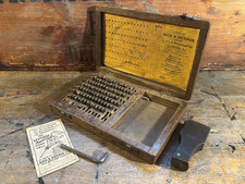 The Imperial Typewriter Company - 1/8 Steel Marking Stamp Set (Vintage)