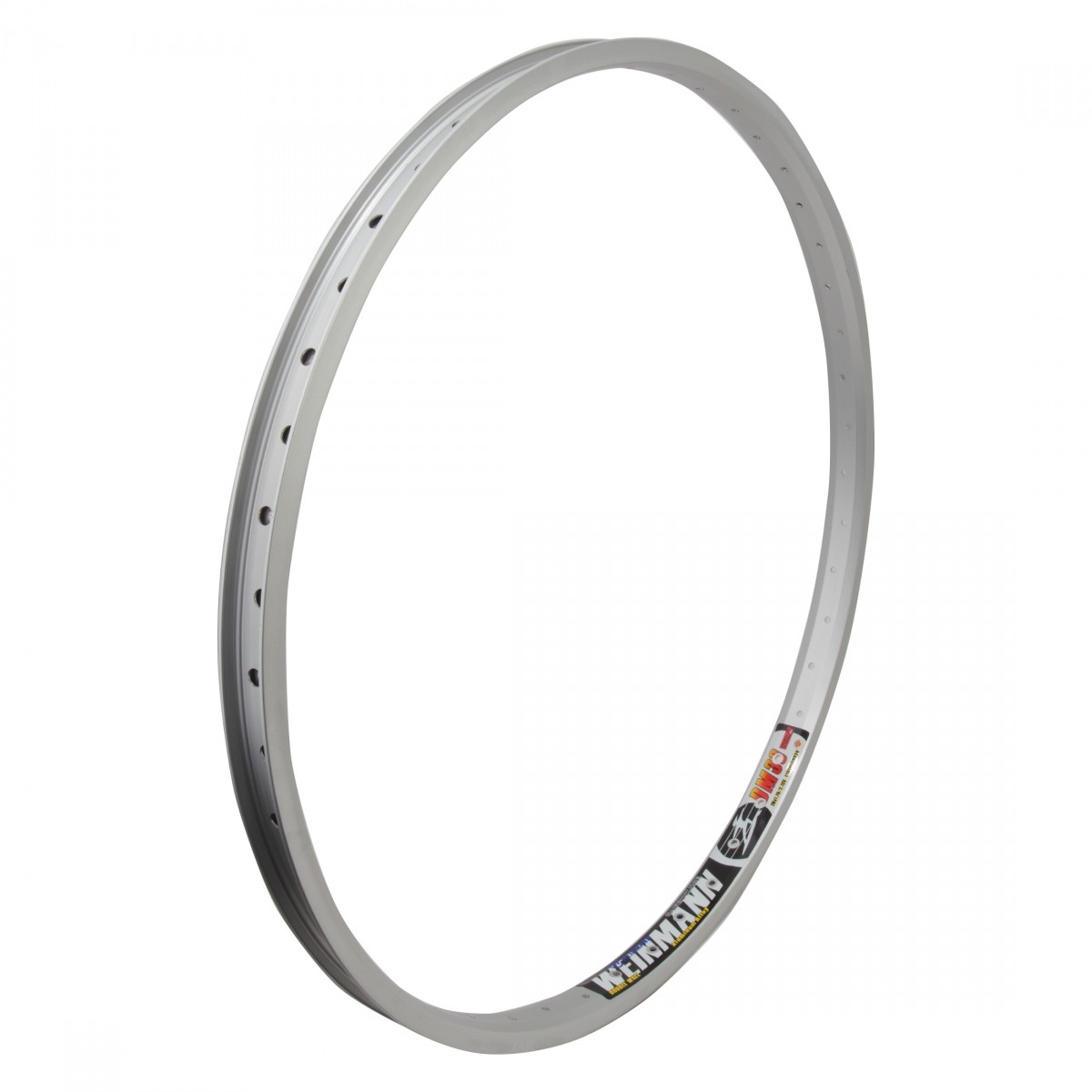 Weinmann DM30 26-Inch Silver Alloy Rim - Double Wall, 48-Hole, Tube-Only