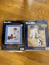 2 Bucilla Counted Cross Stitch The Reward  Nighty Night