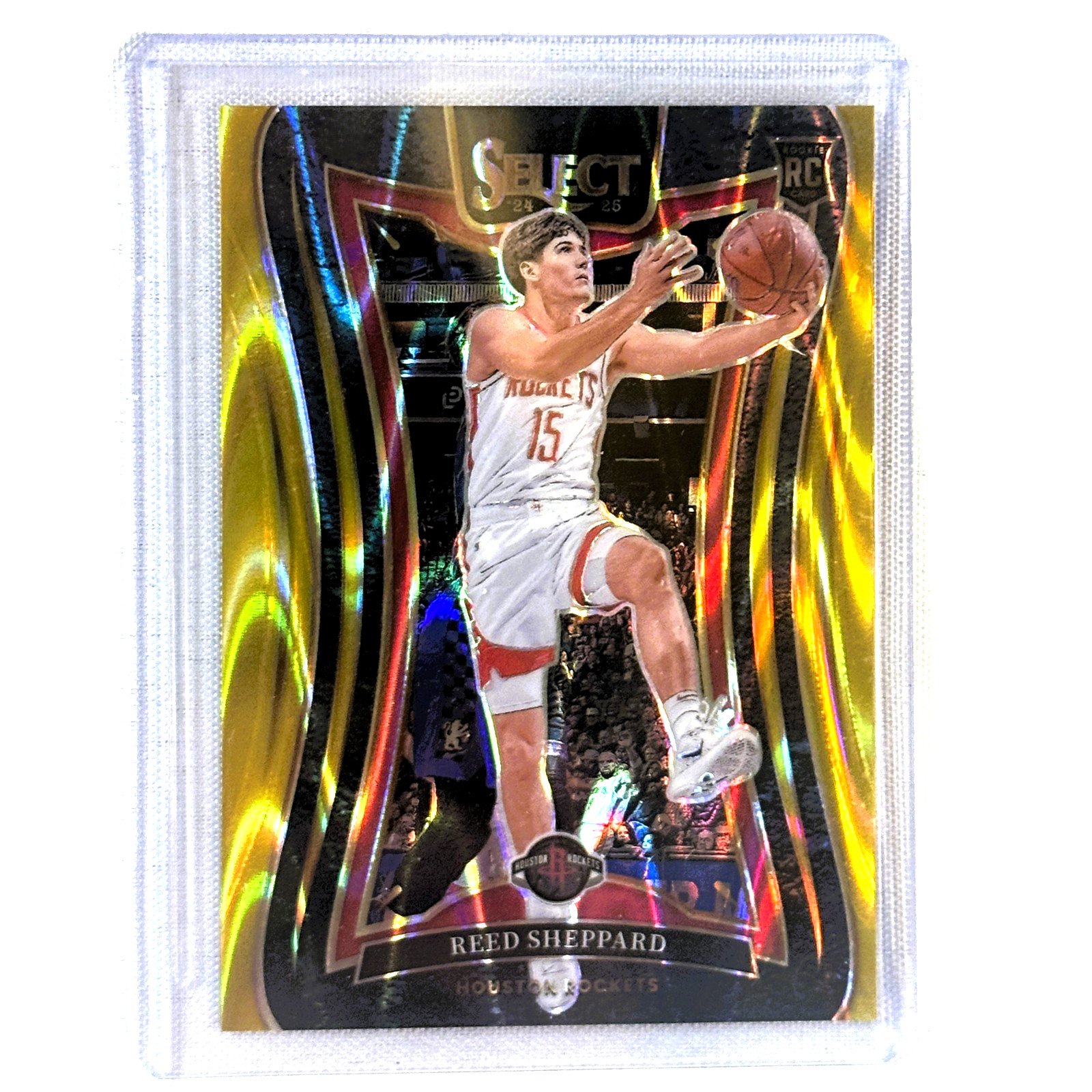 2024-25 Panini Select Reed Sheppard Gold Prizm Mezzanine RC #366 6/10