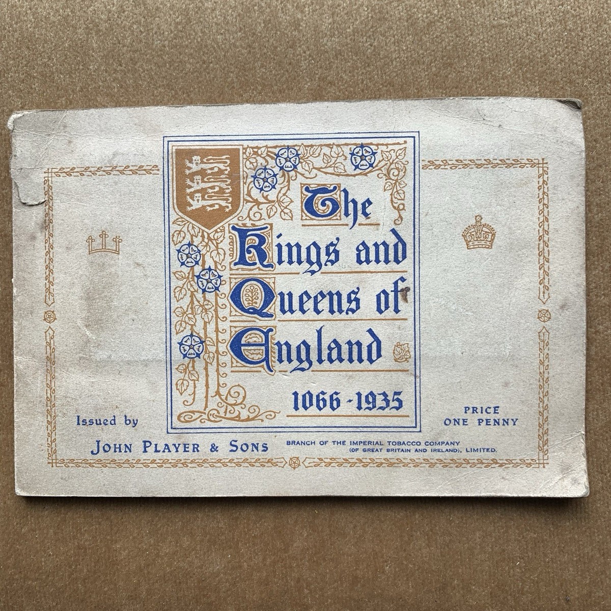 The Kings and Queens of England 1066-1935 John Player cigarette cards full  set