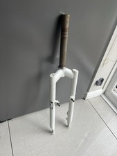 On One Inbred 26 White Front Rigid Fork Rare Caliper Brake Type Old School