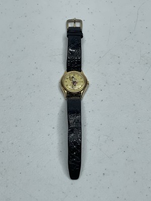 Disney Lorus Minnie Mouse Watch Women 26mm Gold Tone V515-6080 Needs Battery