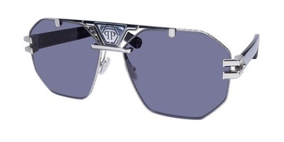 NEW PHILIPP PLEIN SPP077 PLEIN ICON SUNGLASSES FULL-RIM METAL & PLASTIC 0578