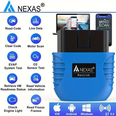 NEXAS NexLink OBD2 Motorendiagnose BT Dongle Scanner Code-Reader Diagnosegerät