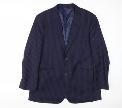 Blazer Herren 42 Brustumfang Regular T.M.Lewin Blau Zweiknöpfe