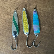 (3) Vintage Luhr Jensen Flutter 44 Spoon Lot