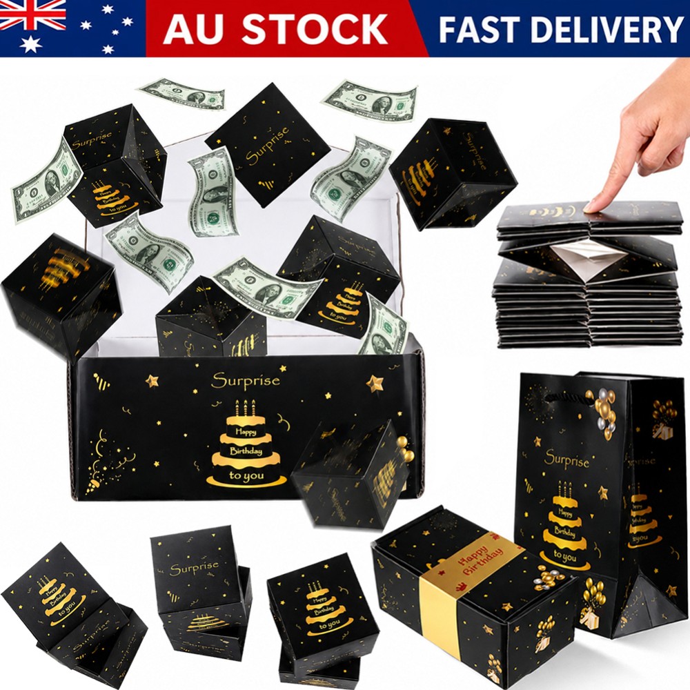 Pop Up Surprise Cash Explosion Gift Box Luxury Money Box Birthday Money Bounce
