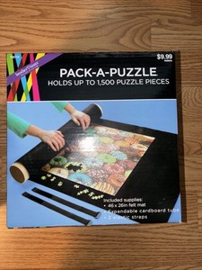 Pack A Puzzle Black Holds Up To 1,500 Pieces. Used Once