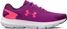 Under Armour Girls' Grade School UA Charged Rogue 3 Glitter Running Shoes Mystic