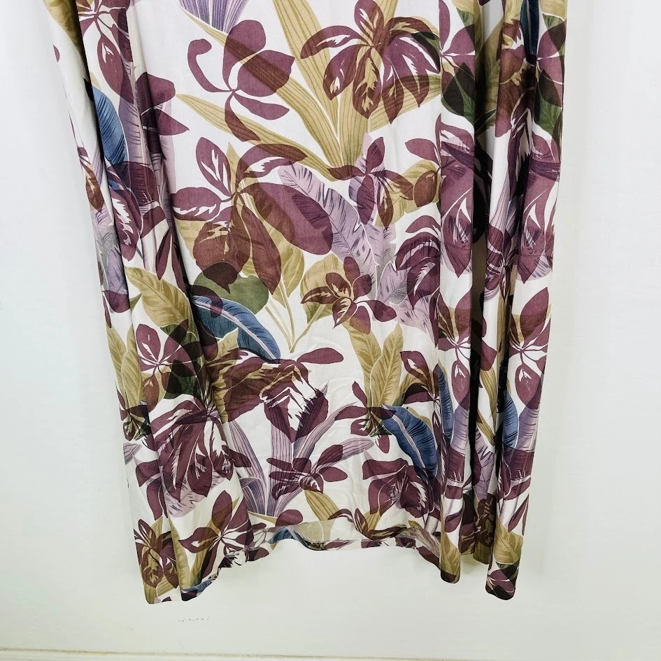 Coldwater Creek 100% Silk Floral Tank Midi Sundress Size 24 Boho Resort Casual - Image 4 of 4