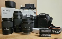 Sony Alpha a68 24.2MP Digital SLR Camera & multiple len bundle.