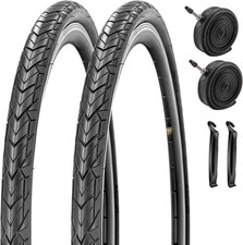 700X35C/37-622 Bike Tires and Inner Tubes with FV Presta or AV Schrader