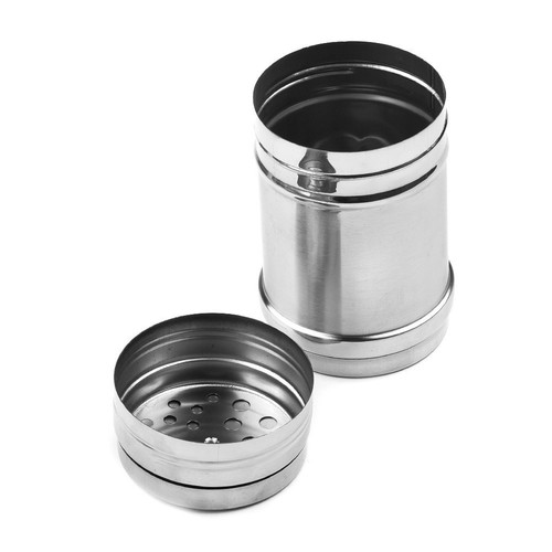 1* Spezie Acciaio Inox Shaker Pepe Sale Bottiglia Condimento Pentola Condimento Scatole - Foto 8 di 57