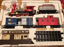 Vintage Bright Talking Silver Rail Express Train - Western Lines (untested)