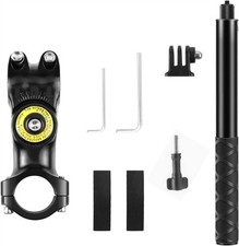 Motorcycle Invisible Selfie Stick Handlebar Mount For GoPro Max Insta360 X5 4 3