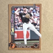 2025 Topps Series 1 #142 Jordan Westburg Future Stars Gold Border #1573/2025  