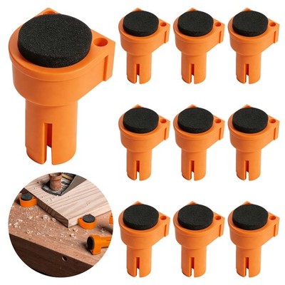 10x Workbench Bench Dogs 3/4'' Dog Hole Stops w/ EVA Insert for Woodworking Clamp