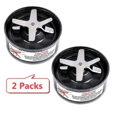 For NutriBullet 900W & 600W: 2-Pack Replacement Cross Blades with Seals