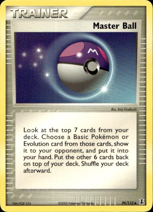Pokemon Master Ball Delta Species 99/113 Light Play LP+ or Better