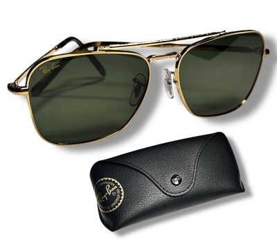 Ray-Ban NEW CARAVAN サングラス ゴールド/グリーン Ray-Ban NEW