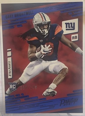 Gary Brightwell #290 Xtra Points Blue /249 2021 Panini Prestige Rookie GIANTS