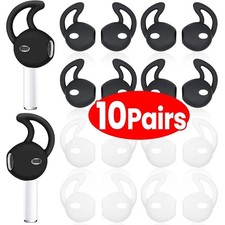 10 Pairs Silicone Ear Hooks Ear Tips Anti Slip Earbuds Covers Mixed Colors