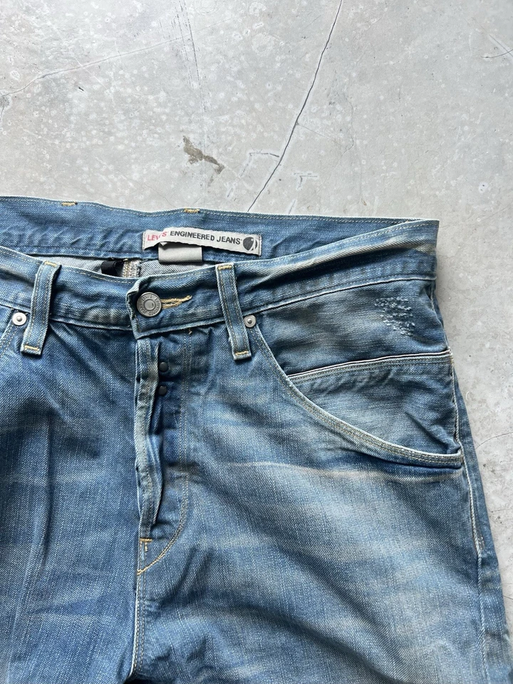 Levis Engineered Jeans Buckleback Mens Tag W33 Actual 34x31 - Image 3 of 4