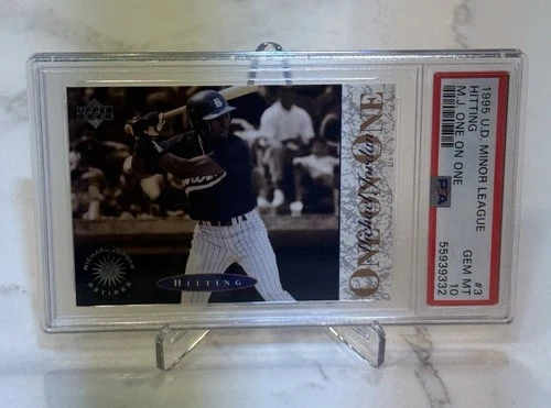 Michael Jordan - 1995 Upper Deck Minor League Hitting #3 MJ One On One PSA 10