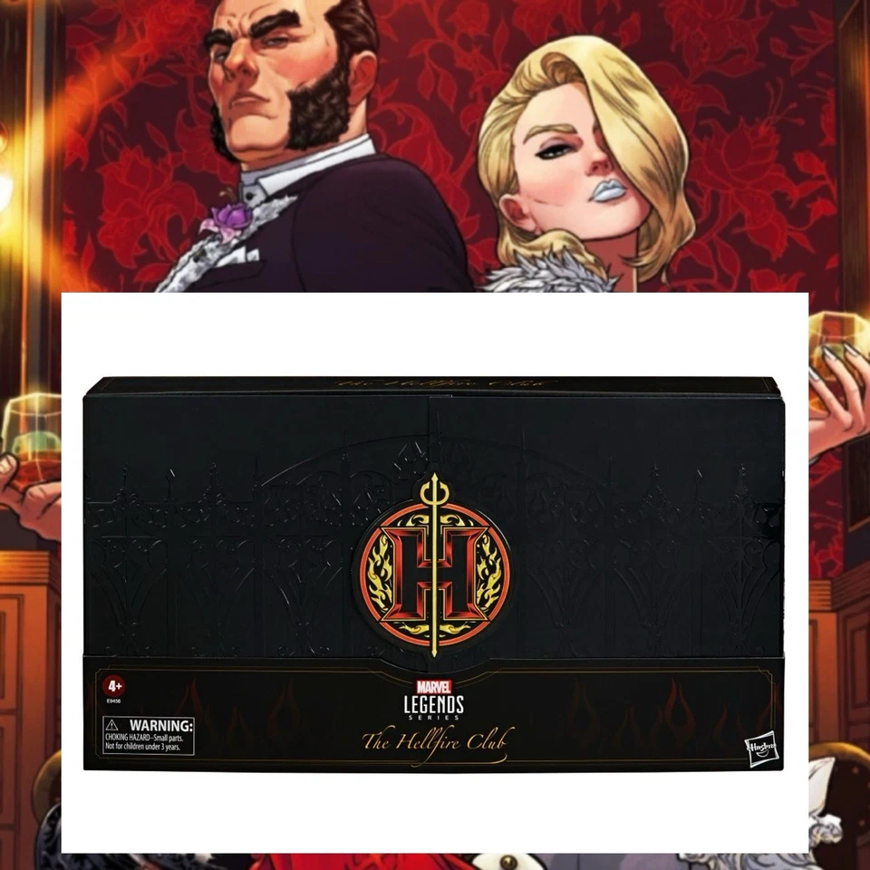 Juego de 4 figuras Marvel Legends PulseCon 2020 Hellfire Club sin usar, en caja sellada con remitente SDCC Foto 3 de 4