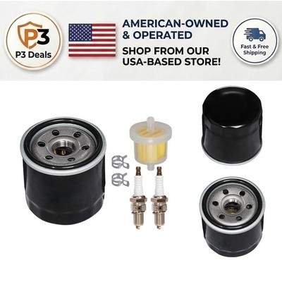High Performance Oil Filter 120-4276 with Fuel Filter & Spark Plug Set for Toro