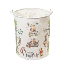 Oval Cute Bear Nursery Storage Basket With A Waterproof PE Coating, Foldable ...