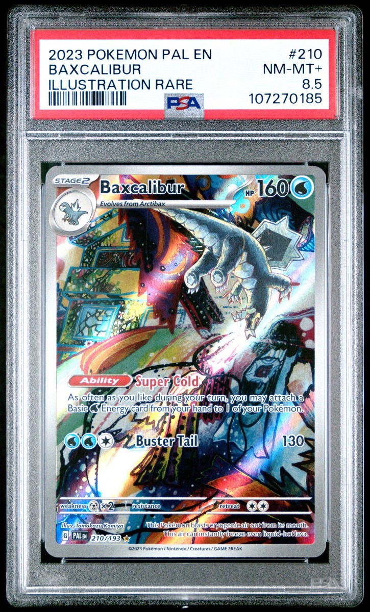 2023 Pokemon Paldea Evolved #210 Baxcalibur Illustration Rare PSA