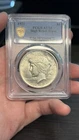 1921 AU58 High Relief Peace Dollar PCGS