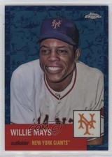 2022 Chrome Platinum Anniversary Toile White & Blue Refractor Willie Mays 0qc1