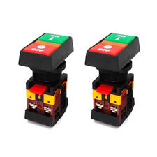 ON/OFF START/STOP Push Button w Light Indicator Momentary Switch Red/Green SHIP
