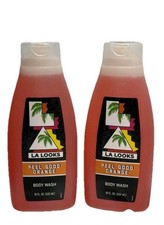 LA Looks Peel Good Orange Scent Liquid Body Wash for Body 18 fl on 2 pcs