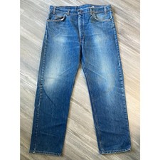 Vintage Orange Tab Levi's 505 Great Contrast Fades 38x28 80s 90s