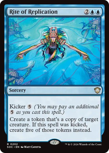 rite of replication mtg final fantasy Final Fantasy Commander Decks Foil: Rite of Replication (Surge Foil)