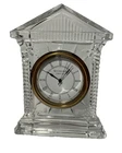 WATERFORD CRYSTAL Vtg Acropolis 6.5" Mantle Clock-Signed Waterford Ireland-NEW