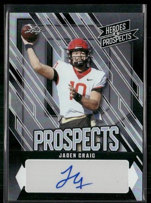 Jaden Craig 2024 Leaf Heroes & Prospects Auto 4/75 #AP-JC2