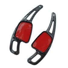 2Pcs Car Steering Wheel Paddle ABS Shifter Gear Shift Paddles Extension For Audi
