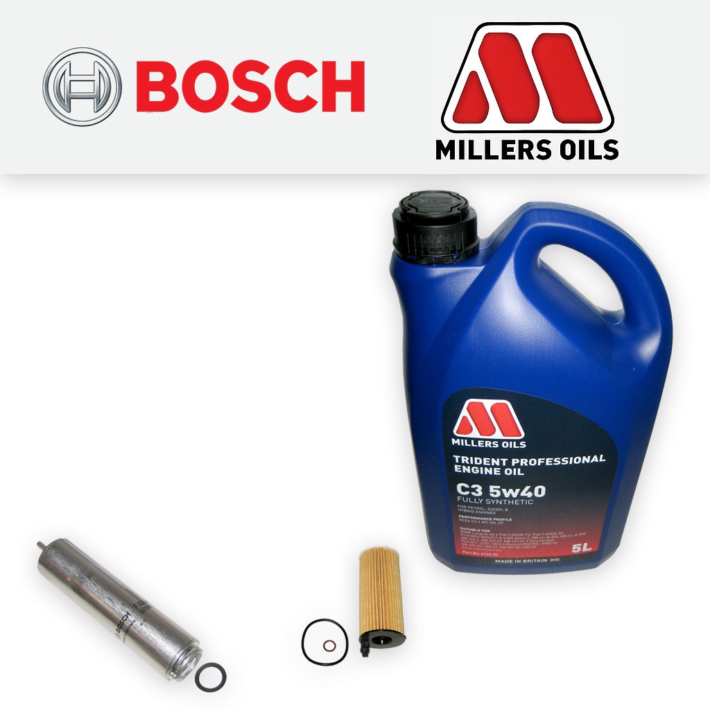 SERVICE KIT for BMW 2 SERIES F22 F23 225D B47 OIL FUEL FILTERS +OIL (2015-2019)
